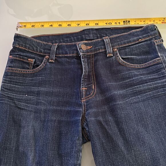 J Brand jeans 31 dark blue wash the deal 9 inch zipper on both legs - Picture 7 of 13